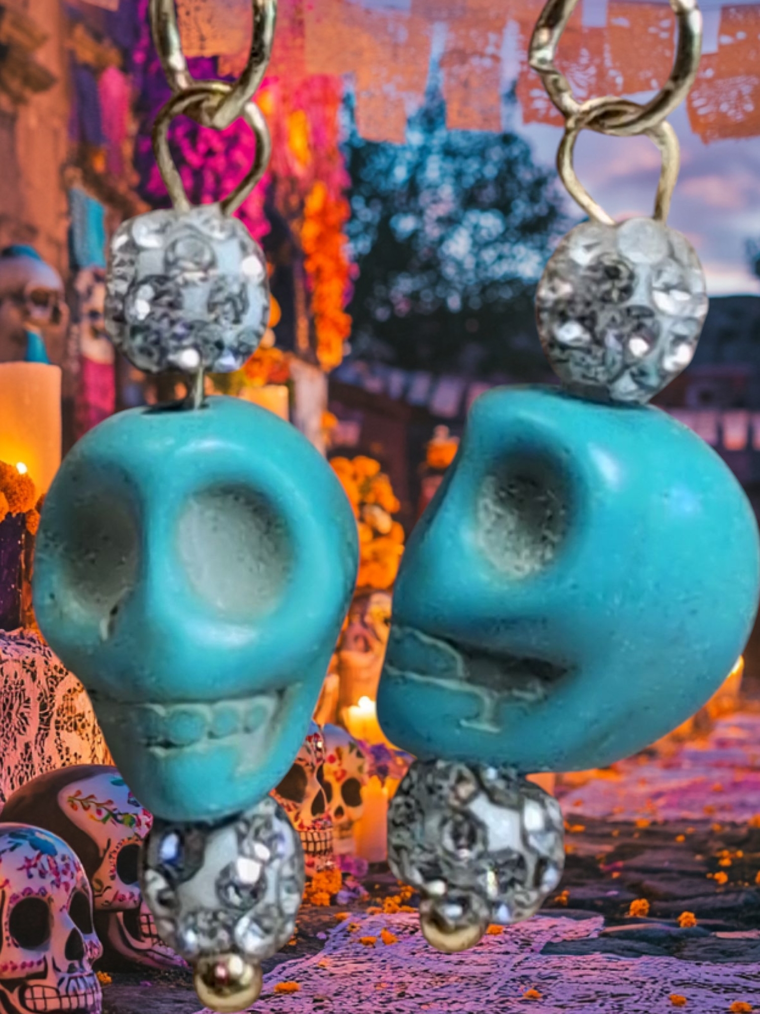 Day Of Dead Earrings (2)