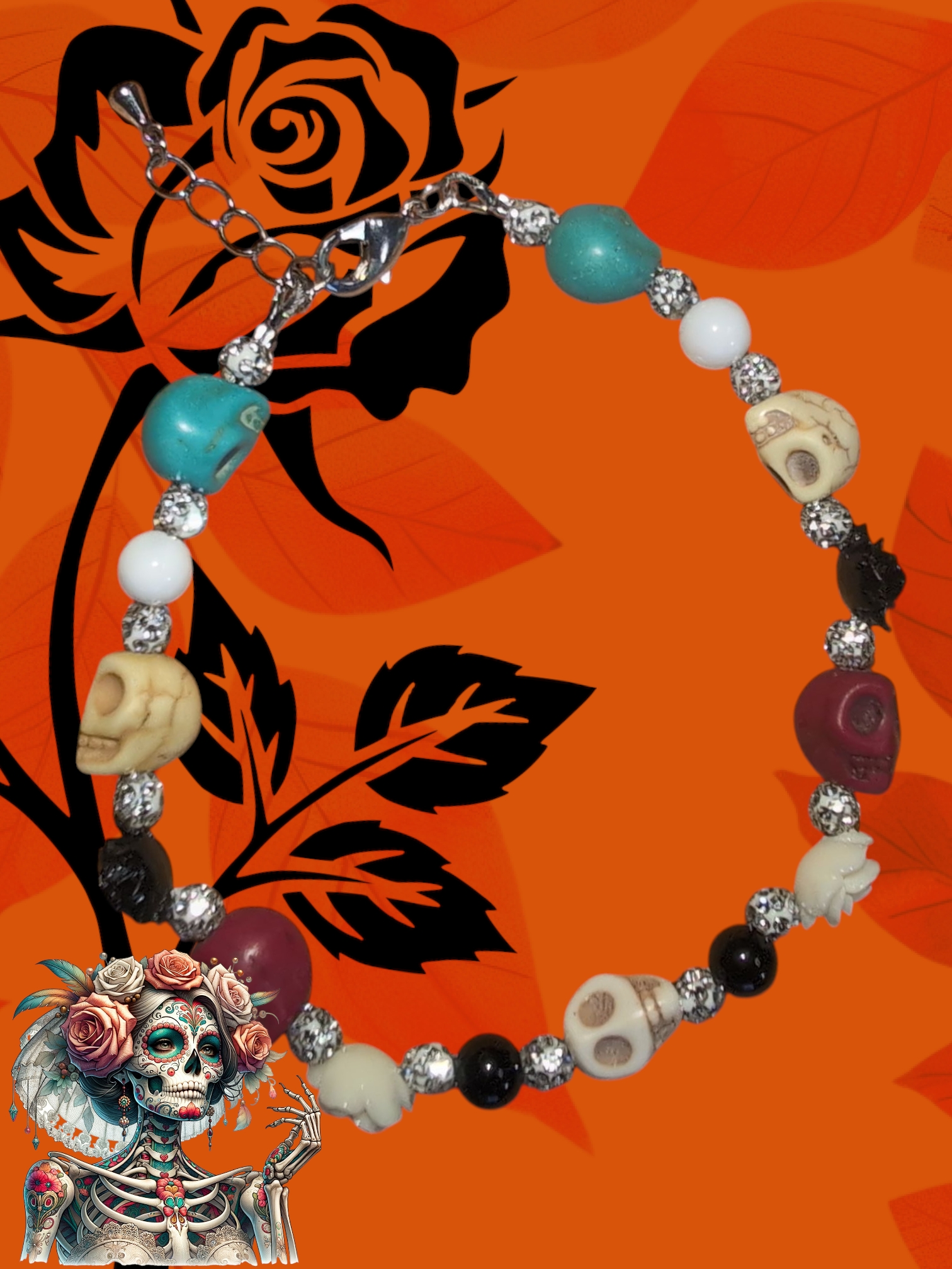 Clasp Braclet Day Of the dead (4)