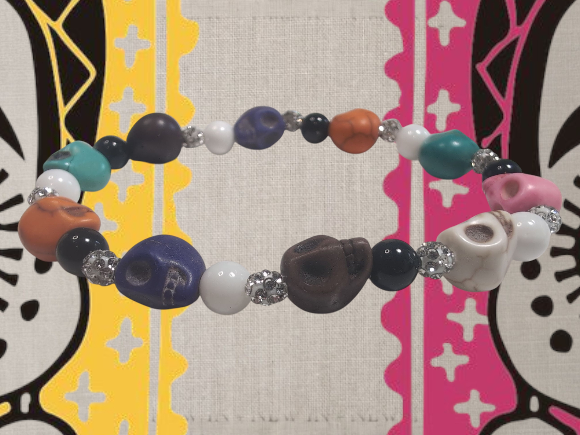 Stretch Day of the dead braclet (2)