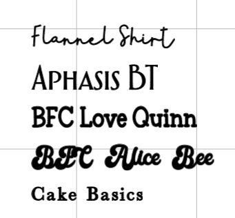 Text for sublimation