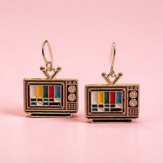📺 RetroChar Statement Earrings